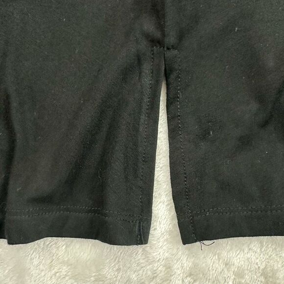 Cupio Women's Size M Criss Cross Vneck Black Dress Stretchy Casual Basic - Picture 4 of 9